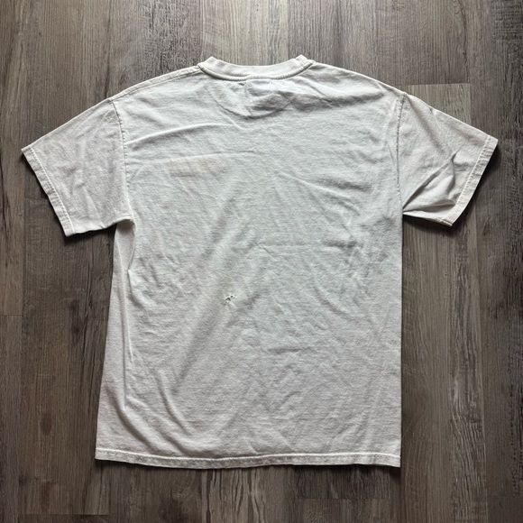 Notre Dame Catholic vintage Hanes t shirt white gold embroidered men’s M - Picture 4 of 6